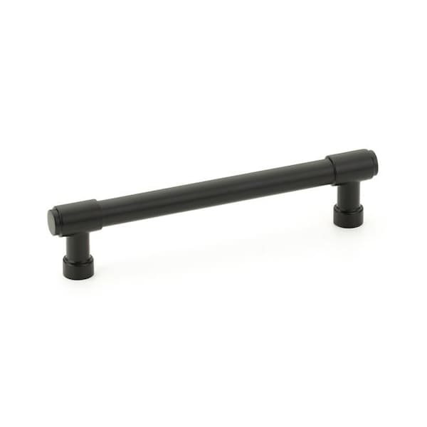 Emtek Jasper Cabinet Pull with 5 in Center to Center Flat Black Finish 86688US19 - main